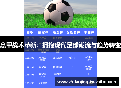 意甲战术革新：拥抱现代足球潮流与趋势转变